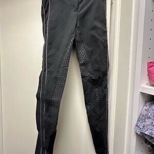 Equiline Breeches Black full Seat Riding pants size 2 or 40 IT, 34 FR